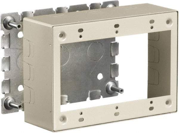 Hubbell Wiring Device-Kellems - 6.45 Inch Long x 2-1/4 Inch Wide x 4.54 Inch High, Rectangular Raceway Box - Ivory, For Use with HBL500 Series Raceways and HBL750 Series Raceways - Strong Tooling