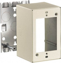 Hubbell Wiring Device-Kellems - 2.82 Inch Long x 2-3/4 Inch Wide x 4.54 Inch High, Rectangular Raceway Box - Ivory, For Use with HBL500 Series Raceways and HBL750 Series Raceways - Strong Tooling