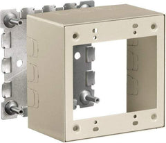 Hubbell Wiring Device-Kellems - 4.64 Inch Long x 2-3/4 Inch Wide x 4.54 Inch High, Rectangular Raceway Box - Ivory, For Use with HBL500 Series Raceways and HBL750 Series Raceways - Strong Tooling