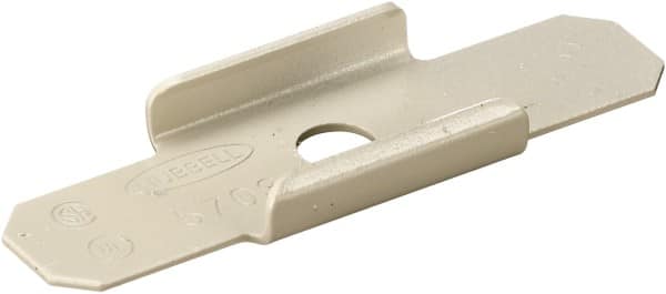 Hubbell Wiring Device-Kellems - 2.51 Inch Long, Raceway Clip - Ivory, For Use with HBL500 Series Raceways and HBL750 Series Raceways - Strong Tooling