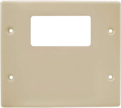 Hubbell Wiring Device-Kellems - 5.43 Inch Long x 4-3/4 Inch High, Rectangular Raceway Plate - Ivory, For Use with HBL4700 Series Raceways and HBL4750 Series Metal Raceways - Strong Tooling