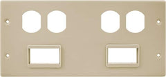 Hubbell Wiring Device-Kellems - 10.22 Inch Long x 4-3/4 Inch High, Rectangular Raceway Plate - Ivory, For Use with HBL4750 Series Raceways - Strong Tooling