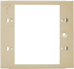 Hubbell Wiring Device-Kellems - 4.32 Inch Long x 4-3/4 Inch High, Rectangular Raceway Plate - Ivory, For Use with HBL4700 Series Raceways and HBL4750 Series Metal Raceways - Strong Tooling