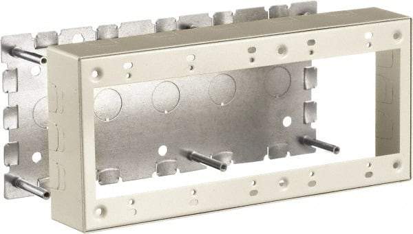 Hubbell Wiring Device-Kellems - 10.01 Inch Long x 1-3/4 Inch Wide x 4.54 Inch High, Rectangular Raceway Box - Ivory, For Use with HBL500 Series Raceways and HBL750 Series Raceways - Strong Tooling