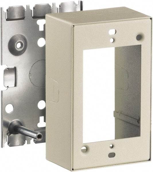 Hubbell Wiring Device-Kellems - 2.82 Inch Long x 1-3/4 Inch Wide x 4.54 Inch High, Rectangular Raceway Box - Ivory, For Use with HBL500 Series Raceways and HBL750 Series Raceways - Strong Tooling