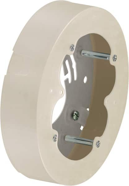 Hubbell Wiring Device-Kellems - 5.31 Inch Wide x 1.29 Inch High, Round Raceway Box - White, For Use with Nonmetallic PlugTrak Raceways, PL1 LANTrak, PP1 PremiseTrak and PW2 WallTrak Latching Raceways - Strong Tooling