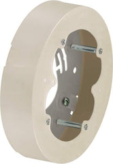 Hubbell Wiring Device-Kellems - 5.31 Inch Wide x 1.29 Inch High, Round Raceway Box - White, For Use with Nonmetallic PlugTrak Raceways, PL1 LANTrak, PP1 PremiseTrak and PW2 WallTrak Latching Raceways - Strong Tooling