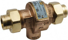 Conbraco - 1/2 Thread, 175 psi WOG Rating, Bronze Dual Check Backflow Preventer Valve - Lead-Free, Use with Potable Water Applications - Strong Tooling