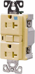 Cooper Wiring Devices - 1 Phase, 5-20R NEMA, 125 VAC, 20 Amp, Self Grounding, GFCI Receptacle - 2 Pole, Back and Side Wiring, Tamper Resistant, Thermoplastic Commercial, Specification Grade - Strong Tooling