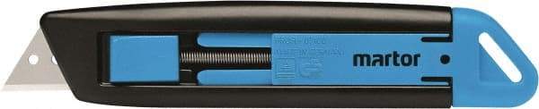 Martor USA - Retractable Utility Knife - Black & Blue Handle - Strong Tooling