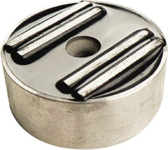 Mag-Mate - 2" Wide x 3/4" Thick, Center Mount Neodymium Rare Earth Fixture Magnet - 50 Lb Average Holding Capacity, 100 Lb Max Holding Capacity, Aluminum Housing - Strong Tooling