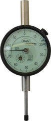 Mahr - 1" Range, 0-100 Dial Reading, 0.001" Graduation Dial Drop Indicator - 2-1/4" Dial, 0.1" Range per Revolution, 0.001" Accuracy, Revolution Counter - Strong Tooling