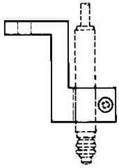 Mahr - Remote Data Collection L Bracket - 52.32mm Overall Length, For Use with Cartridge Type Gage Head - Strong Tooling