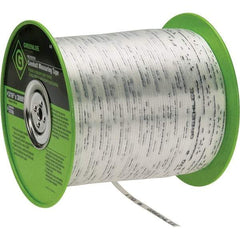 Greenlee - 3,000 Ft. Long, Polyester Measuring Tape - 3/16 Inch Diameter, 170 Lb. Breaking Strength - Strong Tooling