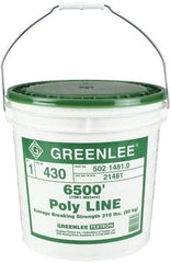 Greenlee - 5,200 Ft. Long, Polyline Rope - 240 Lb. Breaking Strength - Strong Tooling