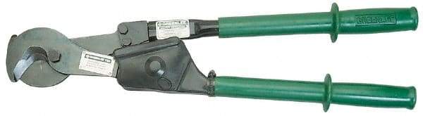 Greenlee - 27-1/2" OAL, 1,500 MCM Capacity, Cable Cutter - Rubber Handle - Strong Tooling