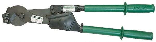 Greenlee - 29-1/4" OAL, 1/2" Capacity, Cable Cutter - Rubber Handle - Strong Tooling