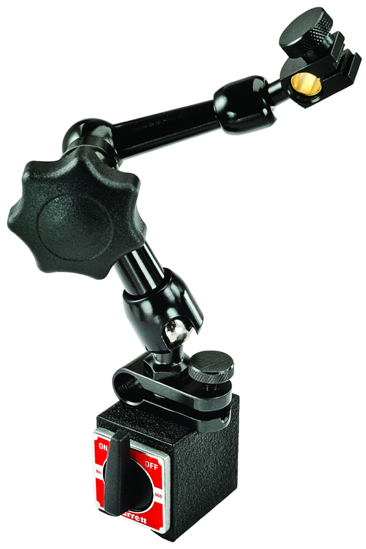 #660 - 1-3/16 x 1-9/16 x 1-3/8" Base Size  - Power On/Off with Triple-Jointed Arm - Magnetic Base Indicator Holder - Strong Tooling