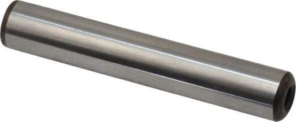 Gibraltar - 1/2" Diam x 3" Pin Length C-1215 Case Hardened Steel Pull Out Dowel Pin - 1 Beveled & 1 Threaded End - Strong Tooling