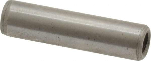 Gibraltar - 1/4" Diam x 1" Pin Length C-1215 Case Hardened Steel Pull Out Dowel Pin - 1 Beveled & 1 Threaded End - Strong Tooling