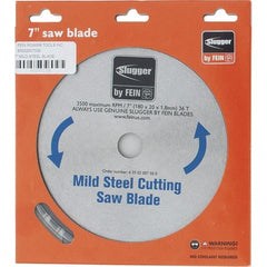 Fein - 7" Diam, 0.7874" Arbor Hole Diam, 36 Tooth Wet & Dry Cut Saw Blade - Carbide-Tipped, Standard Round Arbor - Strong Tooling