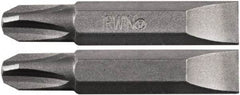 Irwin - 1/4" Drive, #3 Slotted Screwdriver Bit - 1-1/2" OAL - Strong Tooling