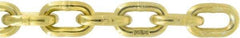 Value Collection - 1/4" Welded Transport Chain - 3,150 Lb Capacity, Grade 70, 150' Long, Yellow Chromate Zinc Finish - Strong Tooling