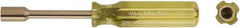 Ampco - 3/16" Solid Shaft Nonsparking Nutdriver - Ergonomic Handle, 6-7/8" OAL - Strong Tooling