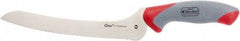 Clauss - 9" Long Blade, Titanium Bonded Stainless Steel, Serrated, Offset Serrated Knife - 17" OAL - Strong Tooling