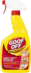 Goof Off - Adhesive, Graffiti & Rust Removers Type: Adhesive Remover Removes/Dissolves: Caulk Residue; Chewing Gum; Crayon; Glue; Marker; Paint; Pen; Scuff Marks; Stickers; Tar; Tree Sap - Strong Tooling