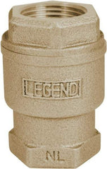 Legend Valve - 1-1/4" Lead Free Bronze Check Valve - Inline, FNPT x FNPT, 250 WOG - Strong Tooling