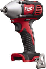 Milwaukee Tool - 3/8" Drive 18 Volt Pistol Grip Cordless Impact Wrench & Ratchet - 0 to 2,200 RPM, 0 to 3,200 BPM, 167 Ft/Lb Torque, Lithium-Ion Batteries Not Included - Strong Tooling