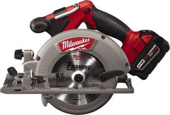 Milwaukee Tool - 18 Volt, 6-1/2" Blade, Cordless Circular Saw - 5,000 RPM, 1 Lithium-Ion Battery Included - Strong Tooling