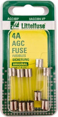 Value Collection - 4 Amp, Fast-Acting Miniature Glass/Ceramic Fuse - 1-1/4" OAL, 1/4" Diam - Strong Tooling