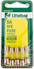 Value Collection - 32V AC/DC, 9 Amp, Fast-Acting Miniature Glass/Ceramic Fuse - 7/8" OAL, 1/4" Diam - Strong Tooling