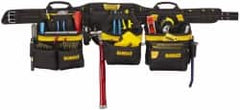 DeWALT - 29 to 46" Waist Apron - 31 Pocket, Black, Polyester - Strong Tooling