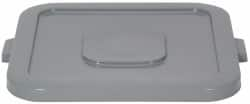 PRO-SOURCE - Square Lid for Use with 32 Gal Square Trash Cans - Gray, Plastic, For Huskee Trash Cans - Strong Tooling