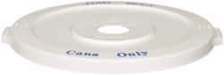 PRO-SOURCE - 32 Gal White Round Recycling Container - Polyethylene - Strong Tooling