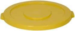 PRO-SOURCE - Round Lid for Use with 32 Gal Round Trash Cans - Yellow, Plastic, For Huskee Trash Cans - Strong Tooling