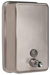 PRO-SOURCE - 40 oz Liquid Hand Soap Dispenser - Stainless Steel, Hanging, Chrome - Strong Tooling