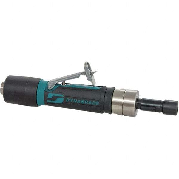 Dynabrade - 1/4" Collet, Straight Handle, Air Straight Die Grinder - 5,000 RPM, Rear Exhaust, 23 CFM, 0.4 hp, 90 psi, 1/4 NPT Inlet - Strong Tooling