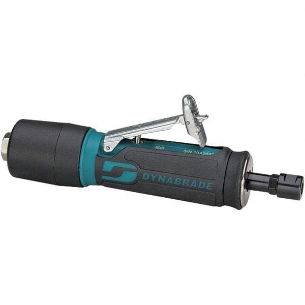 Dynabrade - 1/4" Collet, Straight Handle, Air Straight Die Grinder - 30,000 RPM, Rear Exhaust, 23 CFM, 0.4 hp, 90 psi, 1/4 NPT Inlet - Strong Tooling