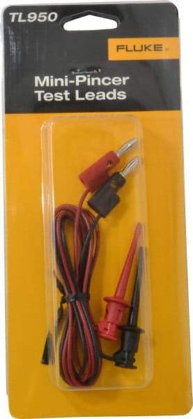 Fluke - Black/Red Electrical Test Equipment Leads Set - Use with All Models - Strong Tooling