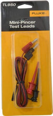 Fluke - Black/Red Electrical Test Equipment Leads Set - Use with All Models - Strong Tooling