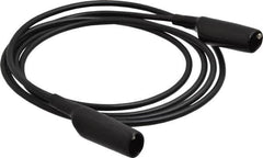 Pomona - Black Electrical Test Equipment Patch Cord - Use with Alligators Test Clips - Strong Tooling