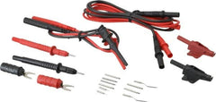 Pomona - Black/Red Electrical Test Equipment Leads Set - Use with Electronic Bench Digital Multimeters - Strong Tooling