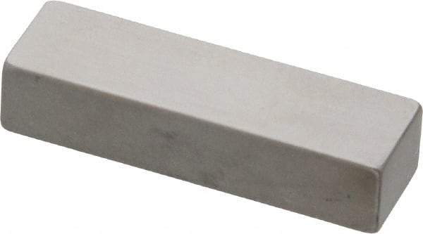 Mitutoyo - 0.25" Rectangular Steel Gage Block - Accuracy Grade 0, Includes Certificate of Inspection - Strong Tooling