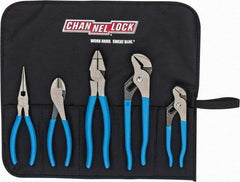 Channellock - 5 Piece Plier Set - Comes in Tool Roll - Strong Tooling