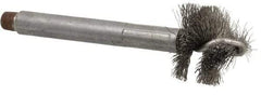 Red Head - 1-1/2" Long x 1-1/2" Diam Steel Wire Brush - Single Spiral, 7/8" Anchor Size, 5-1/8" OAL, 1" Shank Diam - Strong Tooling