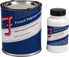 Forsch Polymer Corp - 1 Lb Kit Tan Polyurethane Castable Rubber - 100°F Max Operating Temp, 30 min Tack Free Dry Time, 24 hr Full Cure Time, Series URS 5180 - Strong Tooling